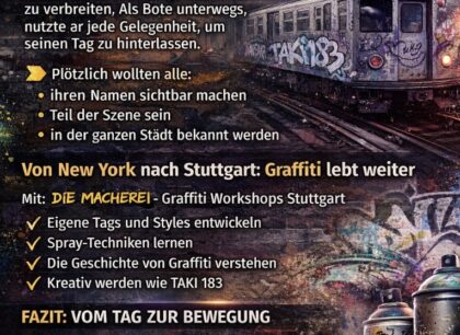 TAKI 183: Der Ursprung des Graffiti – und was das heute für Stuttgart bedeutet