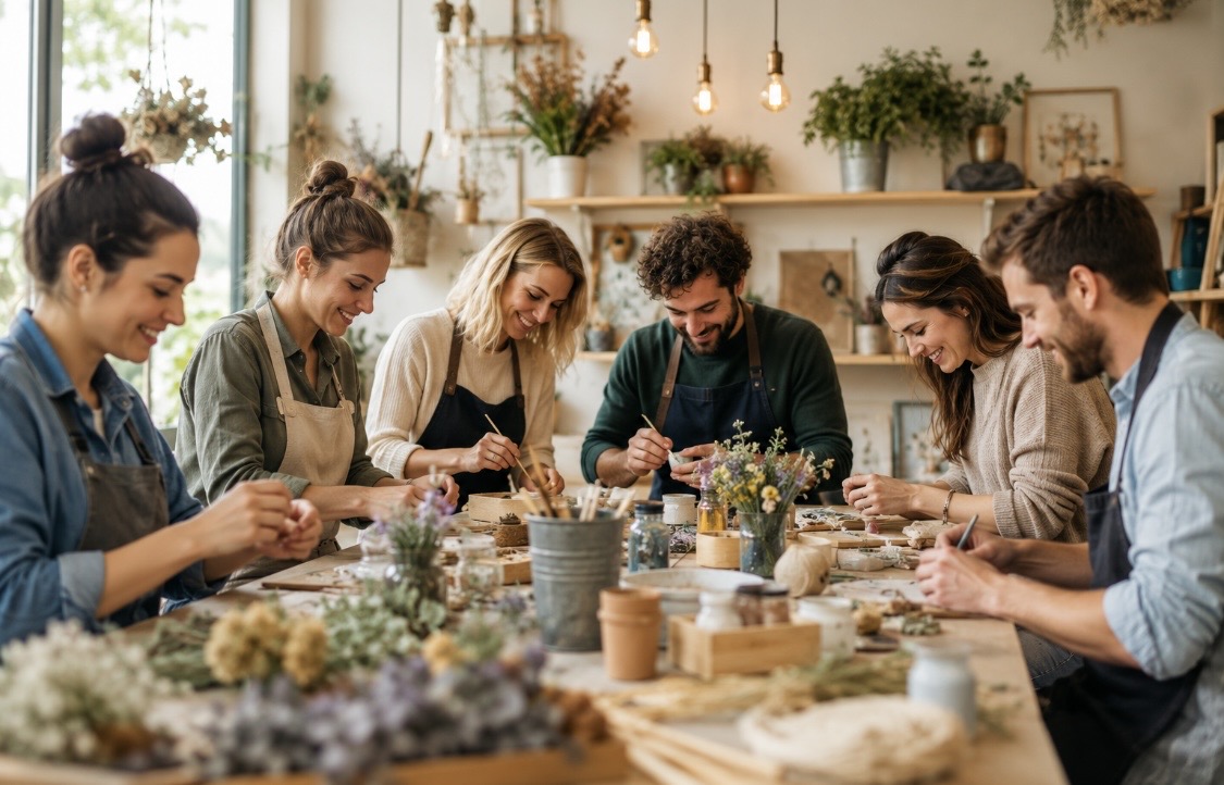 Gemeinsam kreativ werden: Warum DIY-Workshops das perfekte Teamevent sind