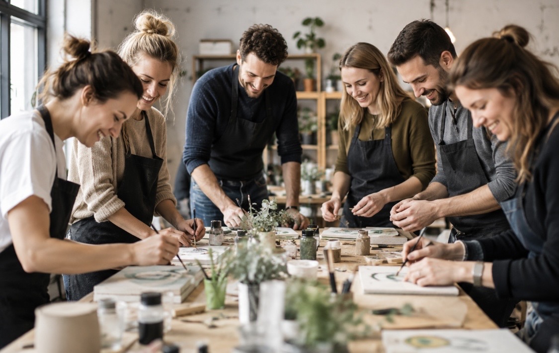 Modernes Teambuilding in Stuttgart: Mehr als Bowling und Lasertag – kreative DIY Workshops bei Die Macherei Stuttgart