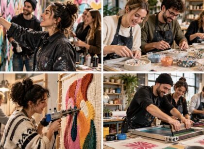 Graffiti Workshop, Terrazzo Workshop, Tufting Workshop, Siebdruck Workshop in Stuttgart West jetzt buchen